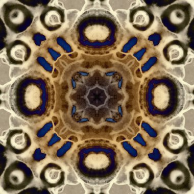 Kusursuz soyut kare deseni. Modern sanatta alkol mürekkebi. Mandala