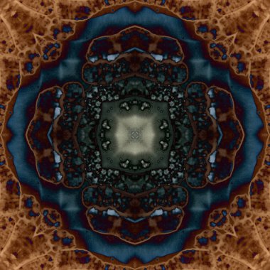 Kusursuz soyut kare deseni. Modern sanatta alkol mürekkebi. Mandala