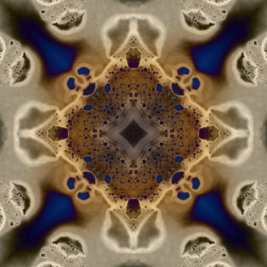 Kusursuz soyut kare deseni. Modern sanatta alkol mürekkebi. Mandala