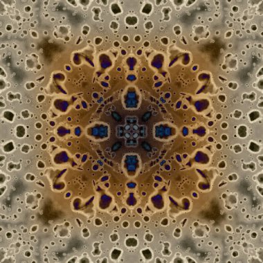 Kusursuz soyut kare deseni. Modern sanatta alkol mürekkebi. Mandala