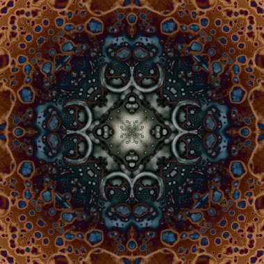 Kusursuz soyut kare deseni. Modern sanatta alkol mürekkebi. Mandala