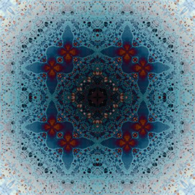 Kusursuz soyut kare deseni. Modern sanatta alkol mürekkebi. Mandala