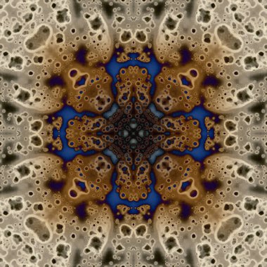 Kusursuz soyut kare deseni. Modern sanatta alkol mürekkebi. Mandala