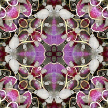 Kusursuz soyut kare deseni. Modern sanatta alkol mürekkebi. Mandala