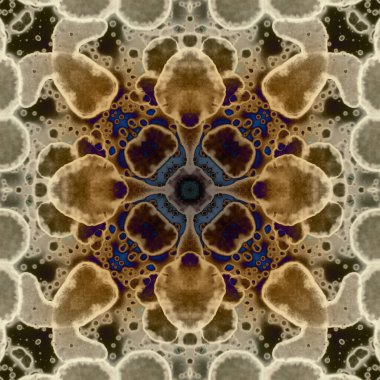 Kusursuz soyut kare deseni. Modern sanatta alkol mürekkebi. Mandala