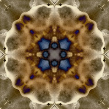 Kusursuz soyut kare deseni. Modern sanatta alkol mürekkebi. Mandala