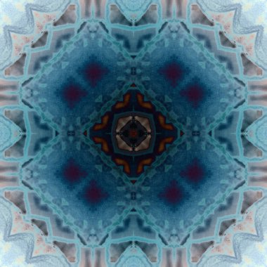 Kusursuz soyut kare deseni. Modern sanatta alkol mürekkebi. Mandala