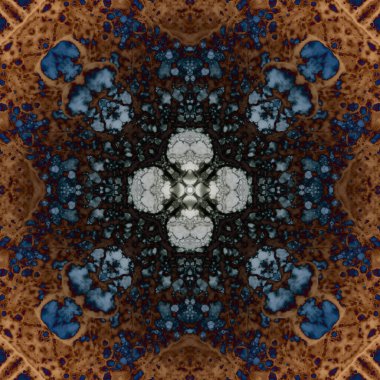 Kusursuz soyut kare deseni. Modern sanatta alkol mürekkebi. Mandala