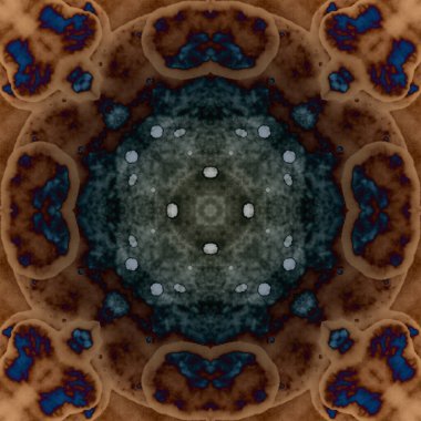 Kusursuz soyut kare deseni. Modern sanatta alkol mürekkebi. Mandala