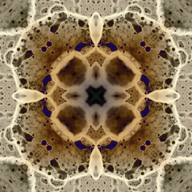 Kusursuz soyut kare deseni. Modern sanatta alkol mürekkebi. Mandala