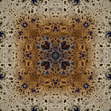 Kusursuz soyut kare deseni. Modern sanatta alkol mürekkebi. Mandala