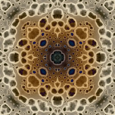 Kusursuz soyut kare deseni. Modern sanatta alkol mürekkebi. Mandala