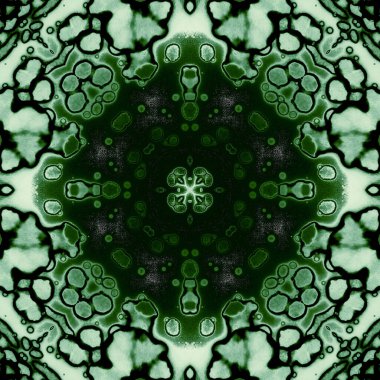 Kusursuz soyut kare deseni. Modern sanatta alkol mürekkebi. Mandala