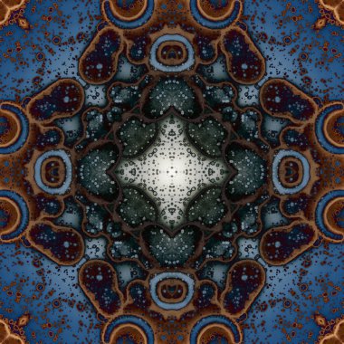 Kusursuz soyut kare deseni. Modern sanatta alkol mürekkebi. Mandala