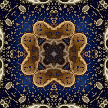 Kusursuz soyut kare deseni. Modern sanatta alkol mürekkebi. Mandala