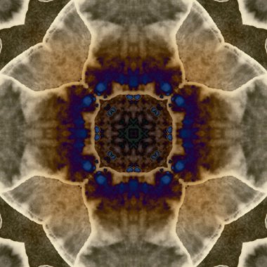 Kusursuz soyut kare deseni. Modern sanatta alkol mürekkebi. Mandala