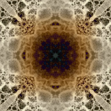 Kusursuz soyut kare deseni. Modern sanatta alkol mürekkebi. Mandala