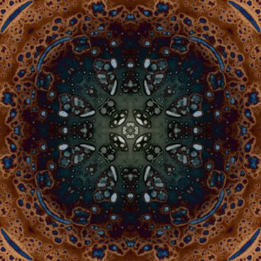 Kusursuz soyut kare deseni. Modern sanatta alkol mürekkebi. Mandala