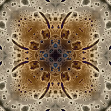 Kusursuz soyut kare deseni. Modern sanatta alkol mürekkebi. Mandala