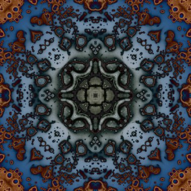 Kusursuz soyut kare deseni. Modern sanatta alkol mürekkebi. Mandala