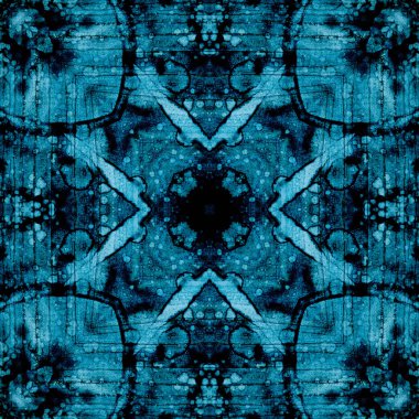 Kusursuz soyut kare deseni. Modern sanatta alkol mürekkebi. Mandala