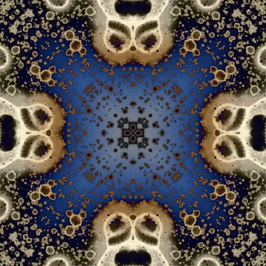 Kusursuz soyut kare deseni. Modern sanatta alkol mürekkebi. Mandala