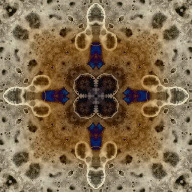 Kusursuz soyut kare deseni. Modern sanatta alkol mürekkebi. Mandala