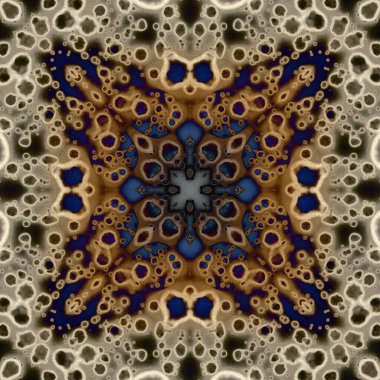 Kusursuz soyut kare deseni. Modern sanatta alkol mürekkebi. Mandala