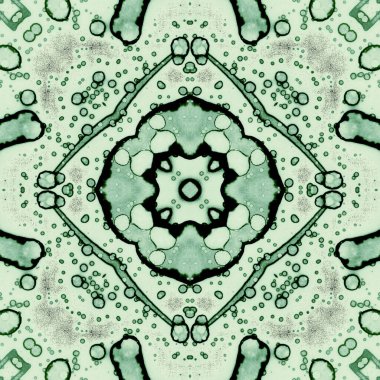 Kusursuz soyut kare deseni. Modern sanatta alkol mürekkebi. Mandala