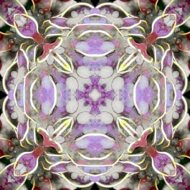 Kusursuz soyut kare deseni. Modern sanatta alkol mürekkebi. Mandala