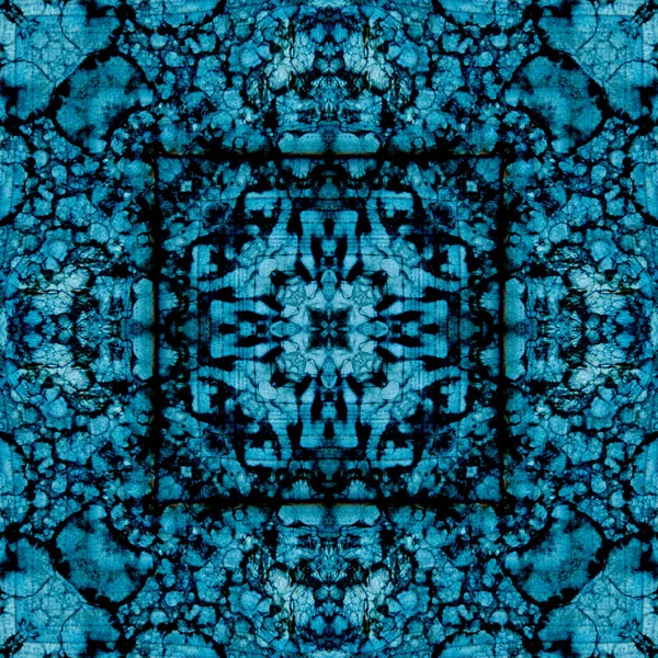 Kusursuz soyut kare deseni. Modern sanatta alkol mürekkebi. Mandala