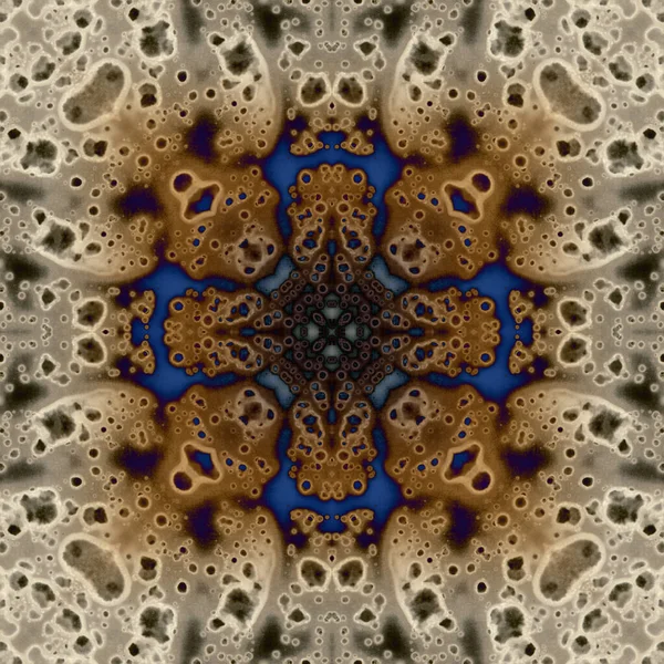 Kusursuz soyut kare deseni. Modern sanatta alkol mürekkebi. Mandala