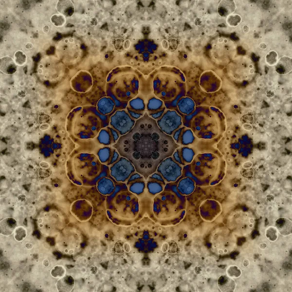 stock image Seamless abstract square pattern. Alcohol ink in modern art. Mandala