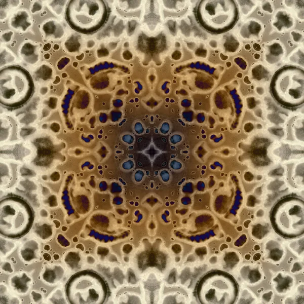 Kusursuz soyut kare deseni. Modern sanatta alkol mürekkebi. Mandala