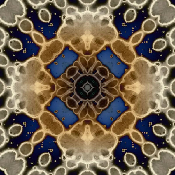 Kusursuz soyut kare deseni. Modern sanatta alkol mürekkebi. Mandala