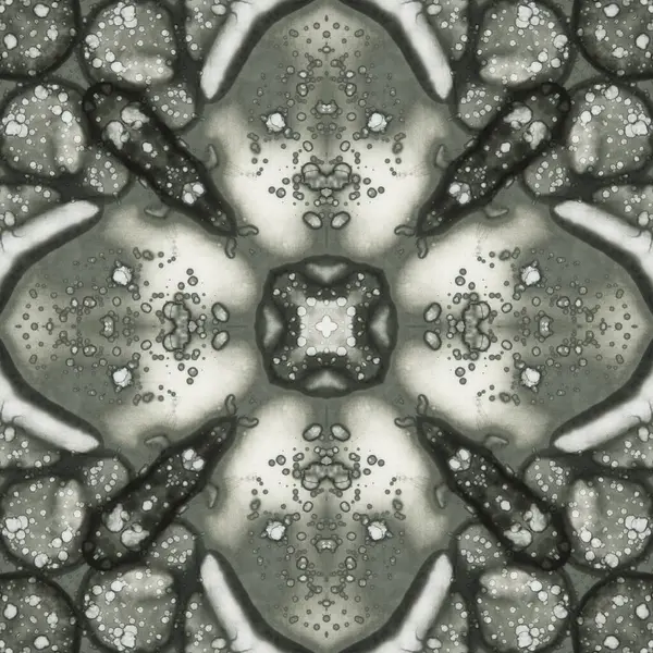 シームレスな抽象正方形パターン 現代美術におけるアルコールインク マンダラ — ストック写真