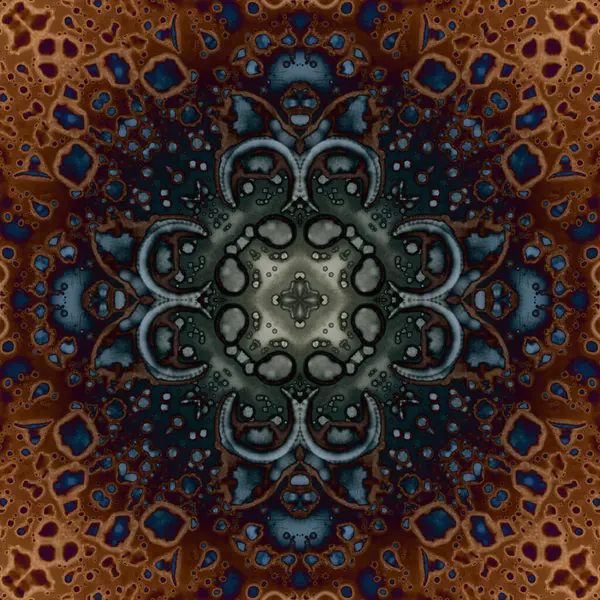 Kusursuz soyut kare deseni. Modern sanatta alkol mürekkebi. Mandala