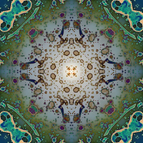 stock image Seamless abstract square pattern. Alcohol ink in modern art. Mandala