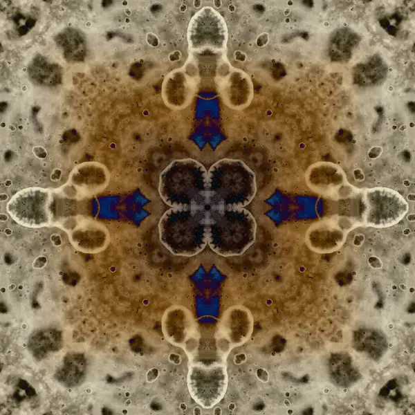 Sömlös Abstrakt Fyrkantig Mönster Alkoholbläck Modern Konst Mandala — Stockfoto