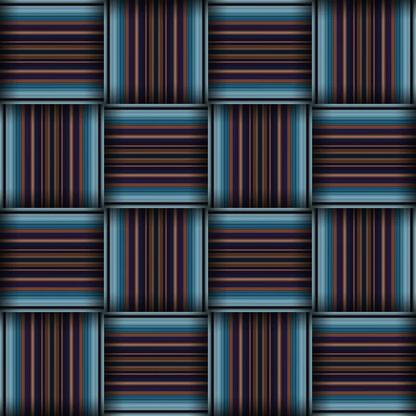 Abstracte Naadloze Geweven Patroon Textuur Vierkant Naadloos Patroon Blauwe Strepen — Stockfoto