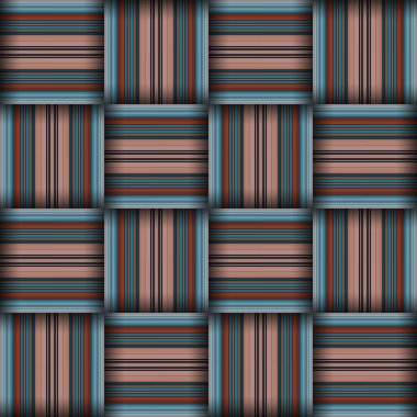 Soyut, dikişsiz, dokuma desenli doku. Kare, pürüzsüz desen. Çizgiler ve kareler.