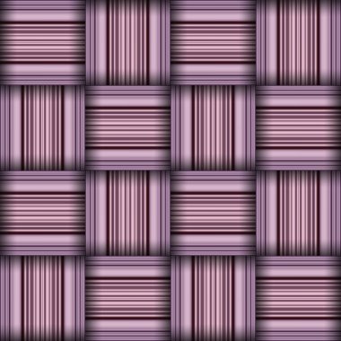 Soyut, dikişsiz, dokuma desenli doku. Kare, pürüzsüz desen. Mor çizgili. Menekşe Çizgileri ve Kareler.