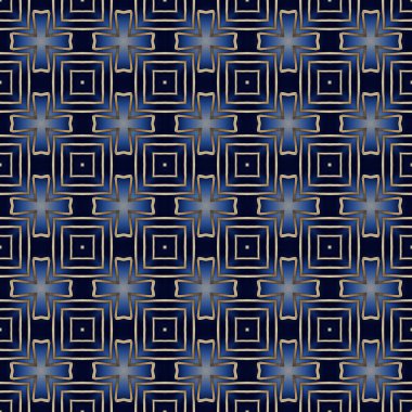 Kusursuz soyut kare deseni. Modern doku - dijital sanat. Kumaş soyut kaleydoskop