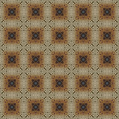 Kusursuz soyut kare deseni. Modern doku - dijital sanat. Kumaş soyut kaleydoskop