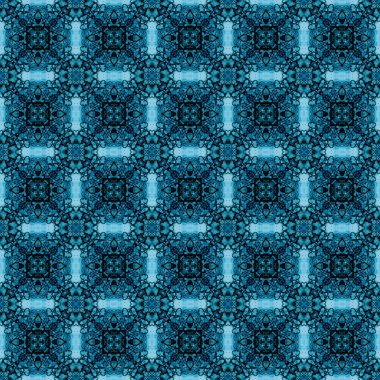 Kusursuz soyut kare deseni. Modern doku - dijital sanat. Kumaş soyut kaleydoskop