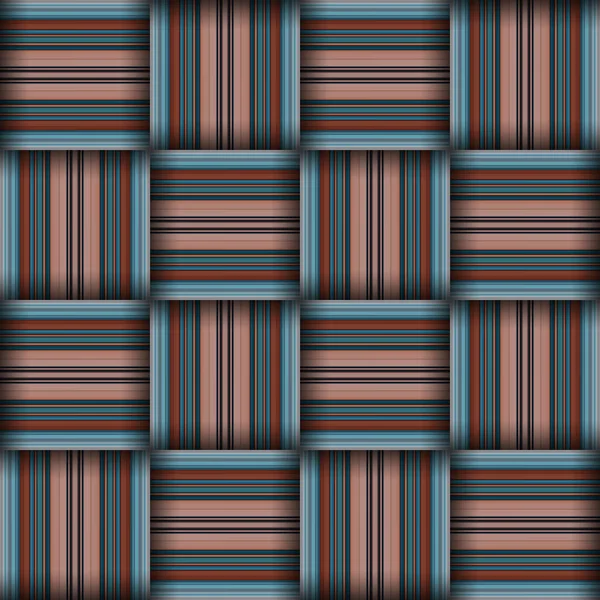 Abstracte Naadloze Geweven Patroon Textuur Vierkant Naadloos Patroon Strepen Lijnen — Stockfoto