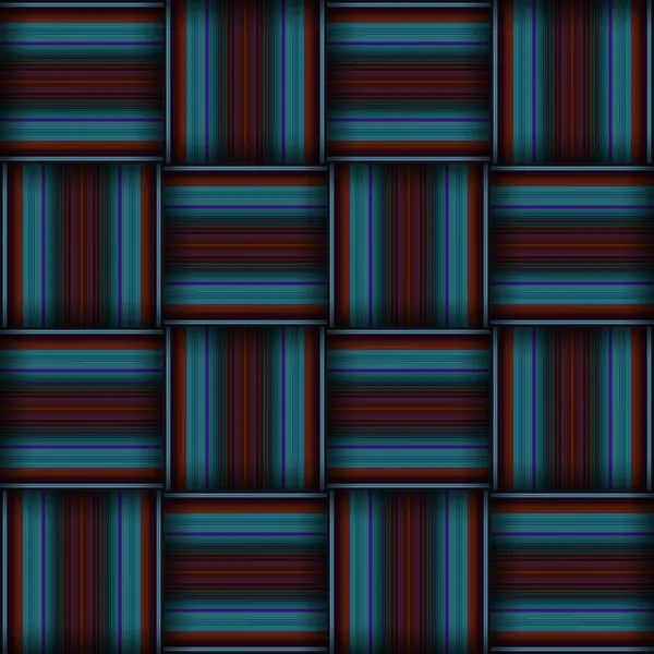 stock image Abstract seamless woven pattern texture. Square seamless pattern. Blue Stripes. Blue indigo Lines and squares.