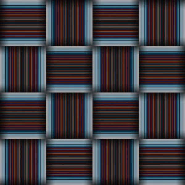 Abstract Seamless Woven Pattern Texture Square Seamless Pattern Blue Stripes — Stock Photo, Image