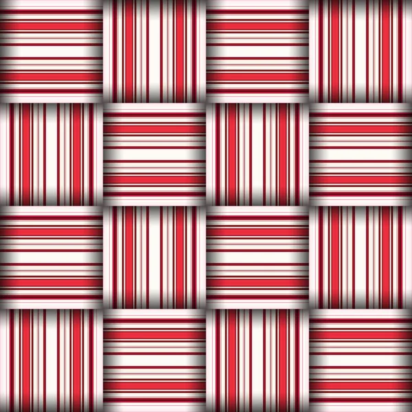 Abstract Seamless Woven Pattern Texture Square Seamless Pattern Red Stripes — Stock Photo, Image