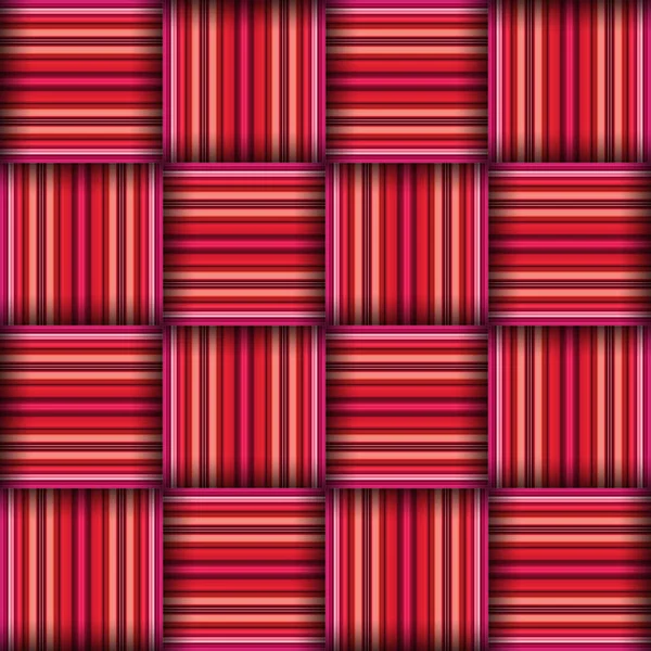 Abstrakt Sömlös Vävd Mönsterstruktur Fyrkantigt Sömlöst Mönster Röda Ränder Rosa — Stockfoto